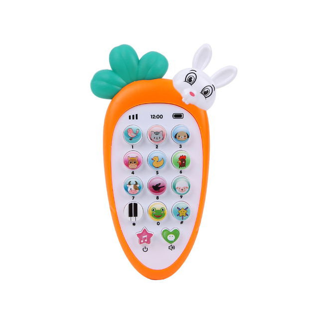 1pc Kid Cartoon Mobile Phone Electronic Toy Cute Telephone Educational Learning Toys Music Sound Machine Baby Infant Gift