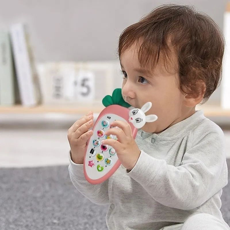 1pc Kid Cartoon Mobile Phone Electronic Toy Cute Telephone Educational Learning Toys Music Sound Machine Baby Infant Gift