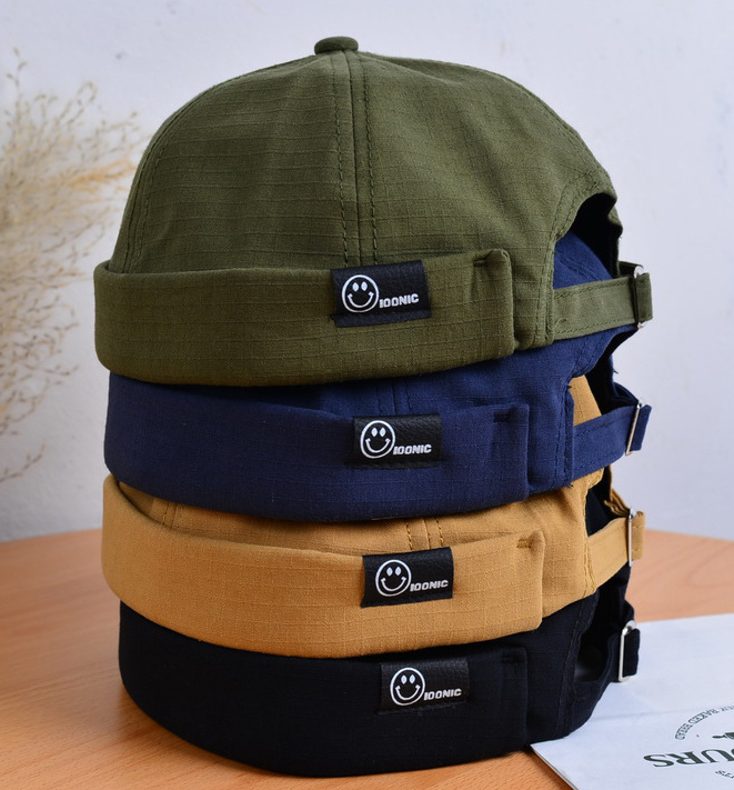 Retro Corduroy Original Docker Sailor Biker Cap Brand Brimless Skullcap Men And Trend Hip-hop Hat Autumn And Keep Warm Hat