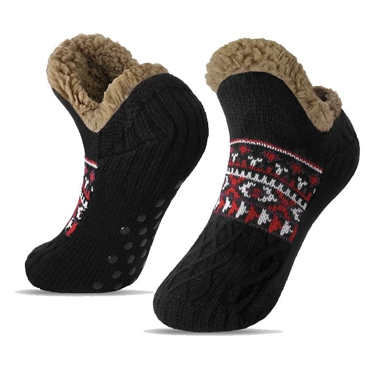 Thermal Mens Fluffy Slipper Socks Winter Warm Women Short Cotton Thickened Home Sleeping Soft Non Slip Grip Fuzzy Floor Socks
