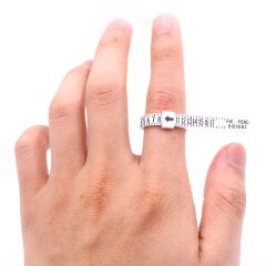 2pcs Ring sizer Measure UK/US Official British/American Finger Measure Gauge Men and Womens Sizes Jewelry Accessory Tools & E-1088