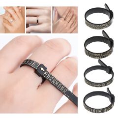2pcs Ring sizer Measure UK/US Official British/American Finger Measure Gauge Men and Womens Sizes Jewelry Accessory Tools & E-1088