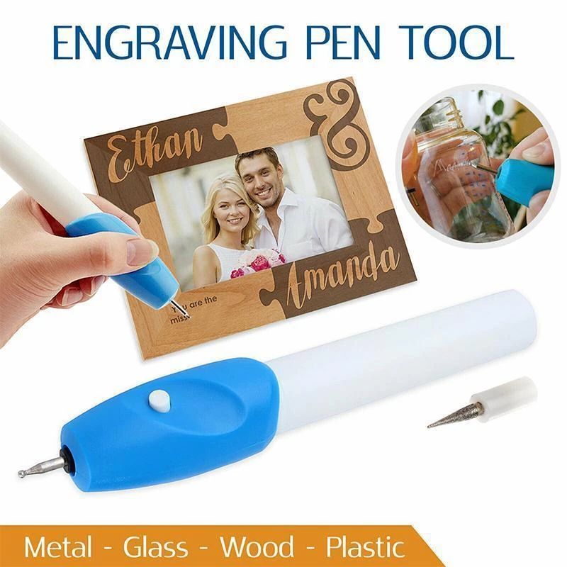 Portable Leather Engraving Pen Wireless Mini Electric Engraving Tool Metal Glass Plastic Metal DIY Engraving Pen Hand Tools J--54