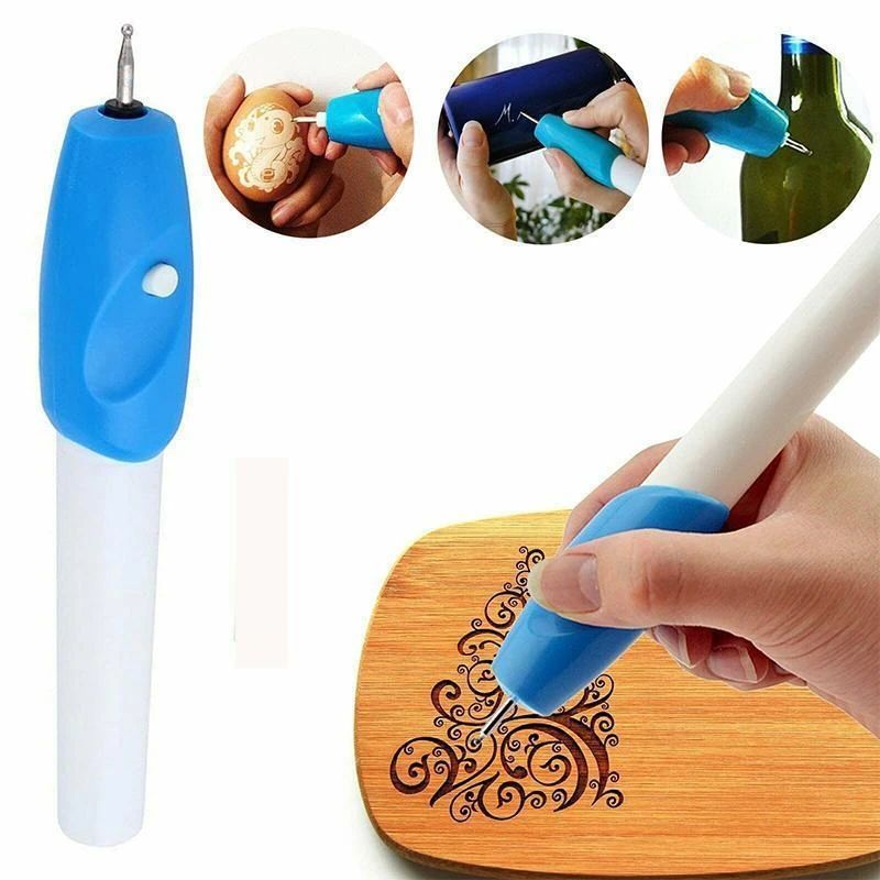 Portable Leather Engraving Pen Wireless Mini Electric Engraving Tool Metal Glass Plastic Metal DIY Engraving Pen Hand Tools J--54