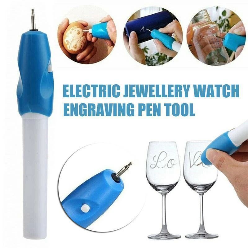 Portable Leather Engraving Pen Wireless Mini Electric Engraving Tool Metal Glass Plastic Metal DIY Engraving Pen Hand Tools J--54