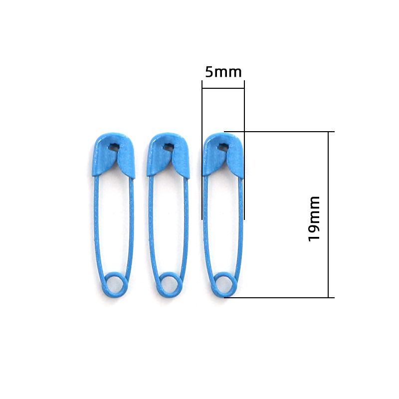 19mm colored safety pin box with 120 portable clothing decorative pins DIY sewing accessories C-420