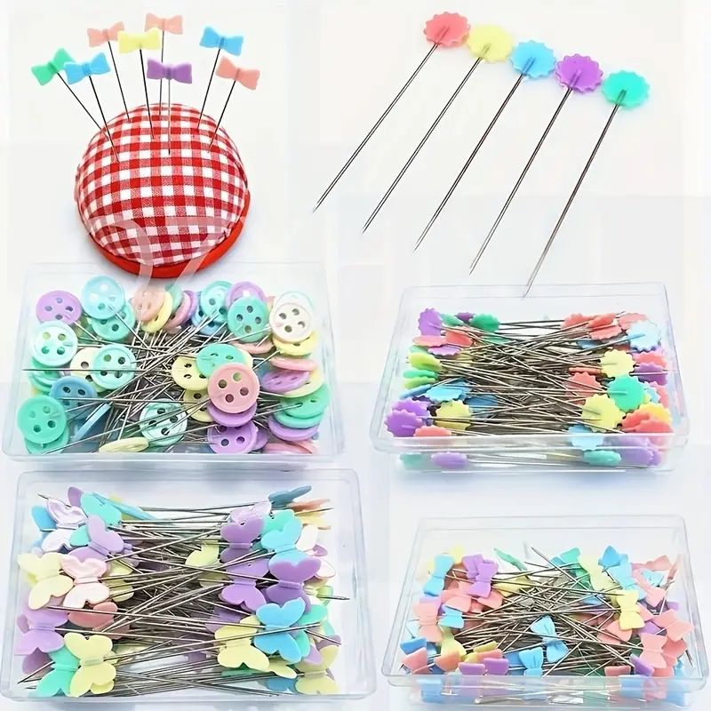 Wholesale 100-Piece Sewing Accessory Kit: Stainless Steel Dressmaking Pins for Embroidery, Patchwork & More! C-309