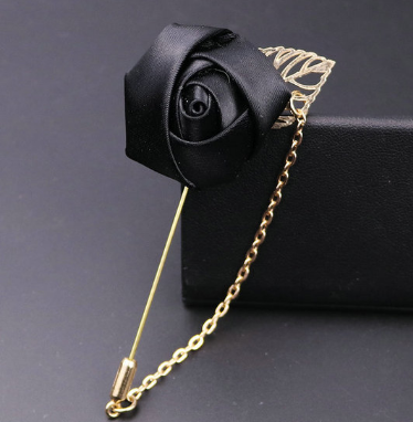 Men's flower rose brooch handmade cloth groomsmen corsage bride and groom and orange blossom A-1164