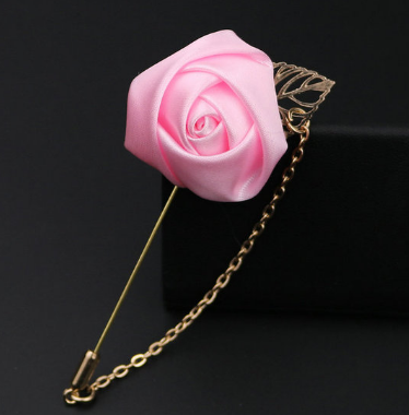 Men's flower rose brooch handmade cloth groomsmen corsage bride and groom and orange blossom A-1164