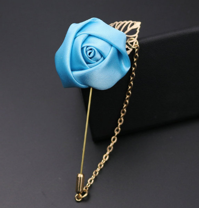 Men's flower rose brooch handmade cloth groomsmen corsage bride and groom and orange blossom A-1164