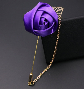 Men's flower rose brooch handmade cloth groomsmen corsage bride and groom and orange blossom A-1164