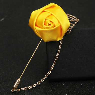 Men's flower rose brooch handmade cloth groomsmen corsage bride and groom and orange blossom A-1164