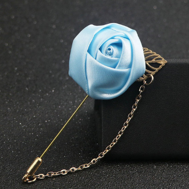 Men's flower rose brooch handmade cloth groomsmen corsage bride and groom and orange blossom A-1164