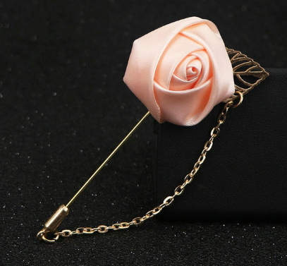 Men's flower rose brooch handmade cloth groomsmen corsage bride and groom and orange blossom A-1164
