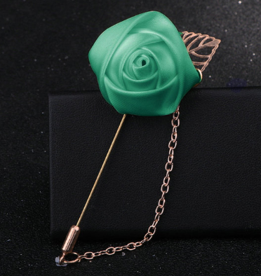 Men's flower rose brooch handmade cloth groomsmen corsage bride and groom and orange blossom A-1164