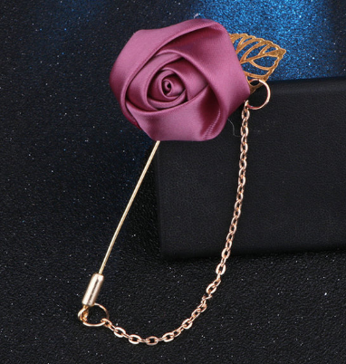 Men's flower rose brooch handmade cloth groomsmen corsage bride and groom and orange blossom A-1164