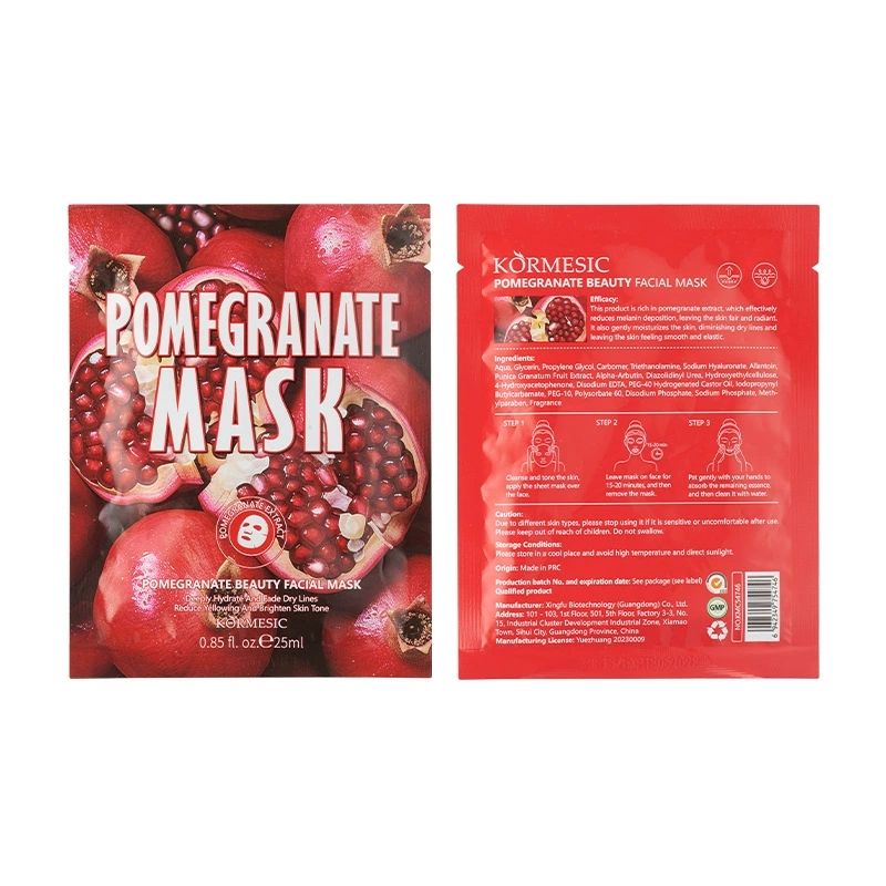 5pcs KORMESIC Fruit Mask, Beauty Mask, Moisturizing and Firming Mask Cosmetics