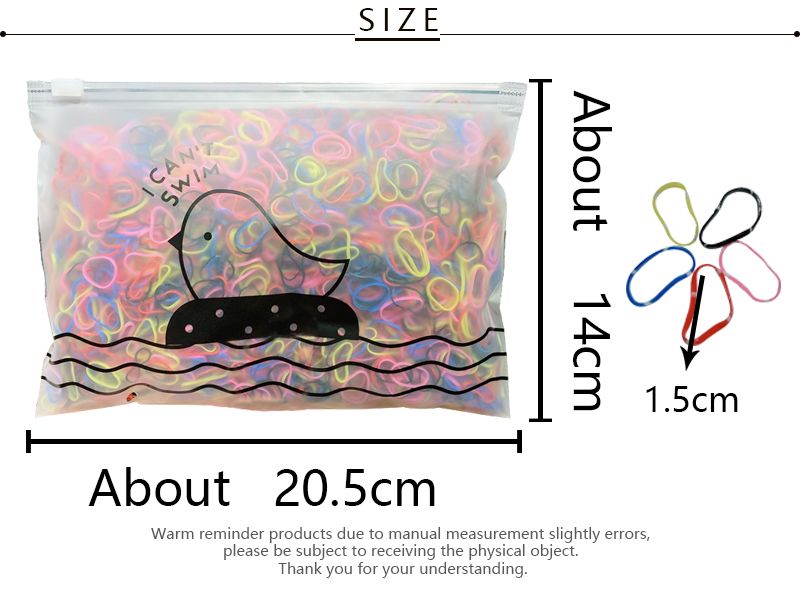 1000pcs/Pack Girls Colorful Small Disposable Rubber Bands Gum For Ponytail Holder Elastic Hair Bands Fashion Hair AccessoriesA-479