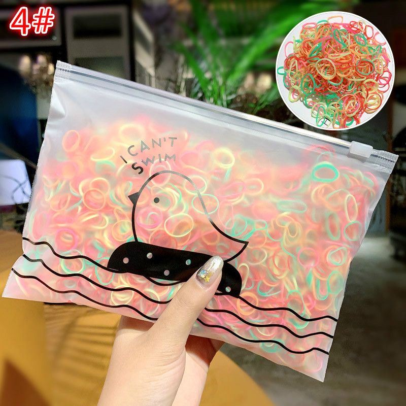1000pcs/Pack Girls Colorful Small Disposable Rubber Bands Gum For Ponytail Holder Elastic Hair Bands Fashion Hair AccessoriesA-479