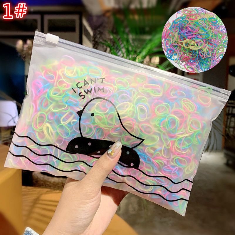 1000pcs/Pack Girls Colorful Small Disposable Rubber Bands Gum For Ponytail Holder Elastic Hair Bands Fashion Hair AccessoriesA-479