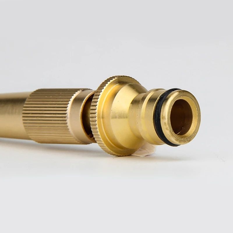 Water Spray Gun Spray Nozzle Washing Machine Nozzle Hose Pipe Metal Brass Lawn Garden Car High Pressure SolidE-786