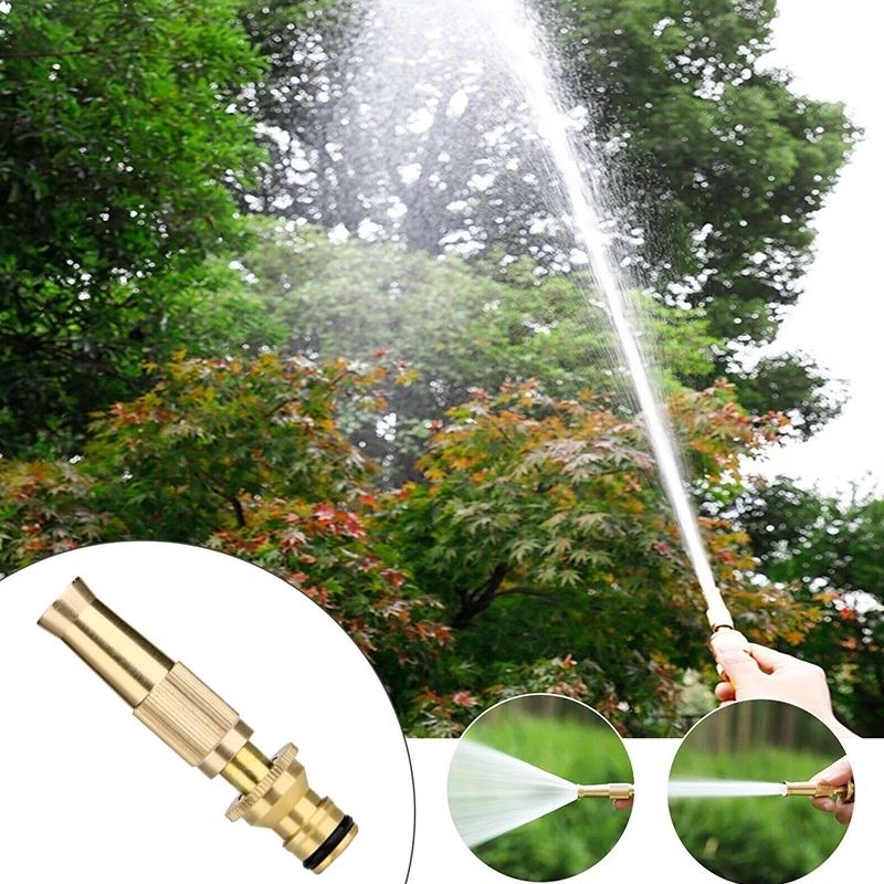 Water Spray Gun Spray Nozzle Washing Machine Nozzle Hose Pipe Metal Brass Lawn Garden Car High Pressure SolidE-786