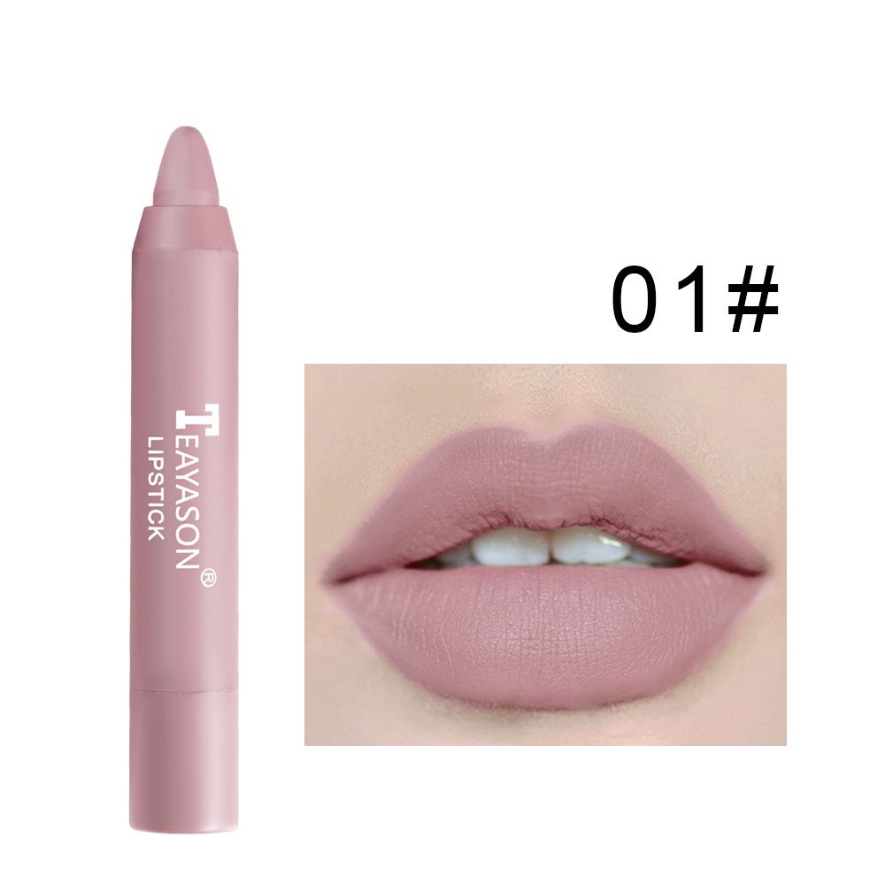 Matte lipstick 12 colors waterproof long lasting sexy red lipstick makeup B2-582 view 3