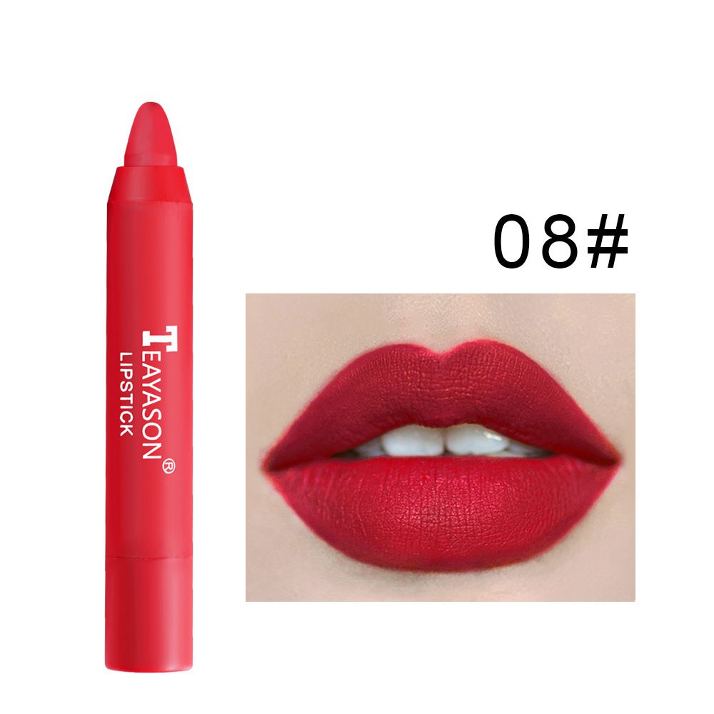 Matte lipstick 12 colors waterproof long lasting sexy red lipstick makeup B2-582 view 10