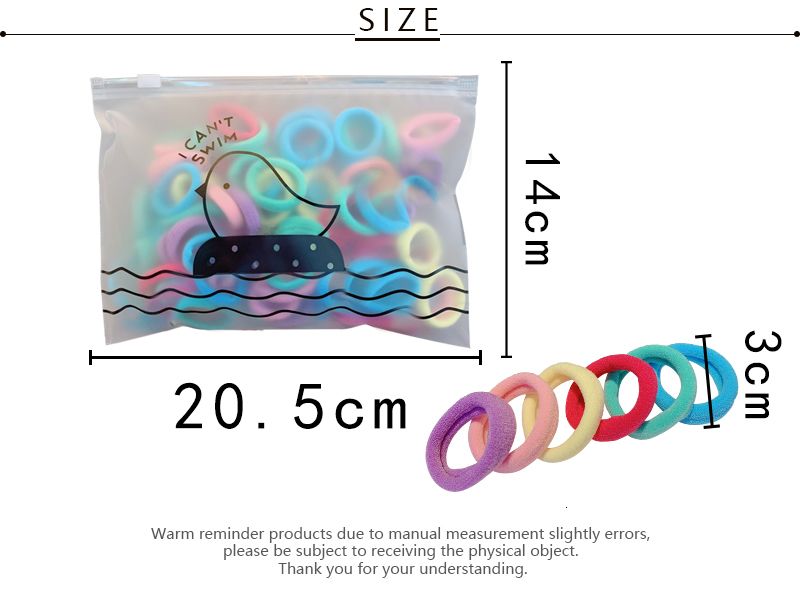 50pcs/Set Girls Colorful Nylon Small Elastic Hair Bands Children Ponytail Holder Rubber Bands Headband Kids Hair Accessories A-481
