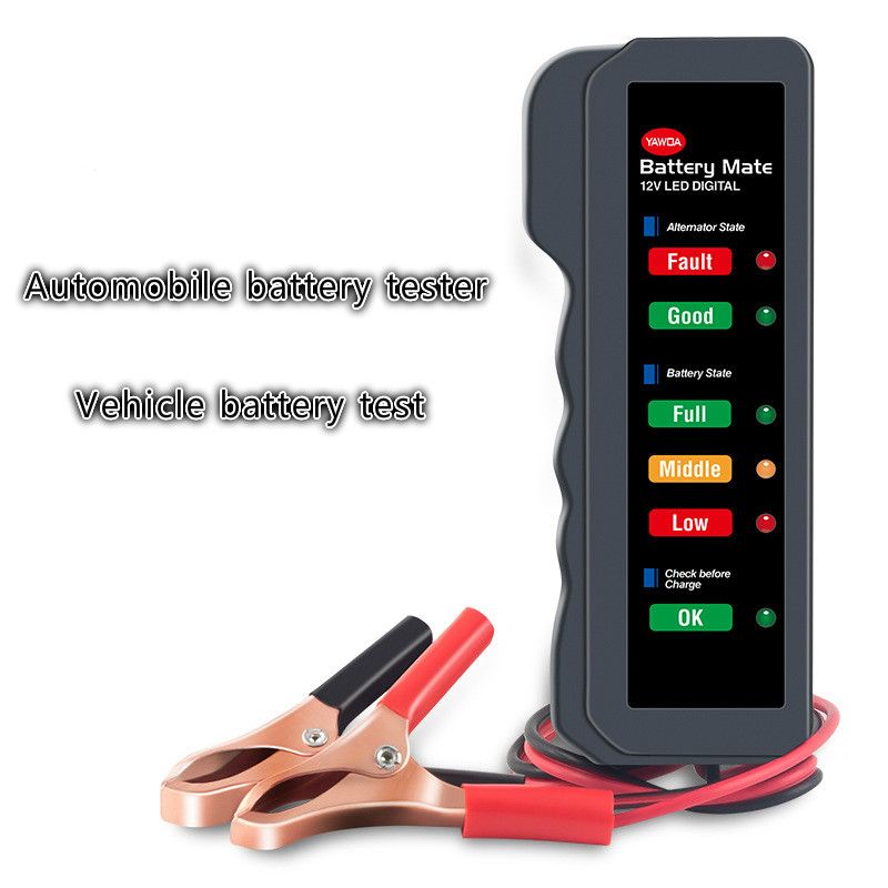 12V Automotive Car Battery Tester LCD Digital Test Analyzer Auto System Analyzer Alternator Cranking Check E-392