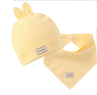 Newborn cotton fetal cap infant rabbit CAP baby cap combination Headband