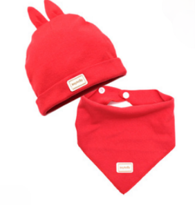 Newborn cotton fetal cap infant rabbit CAP baby cap combination Headband