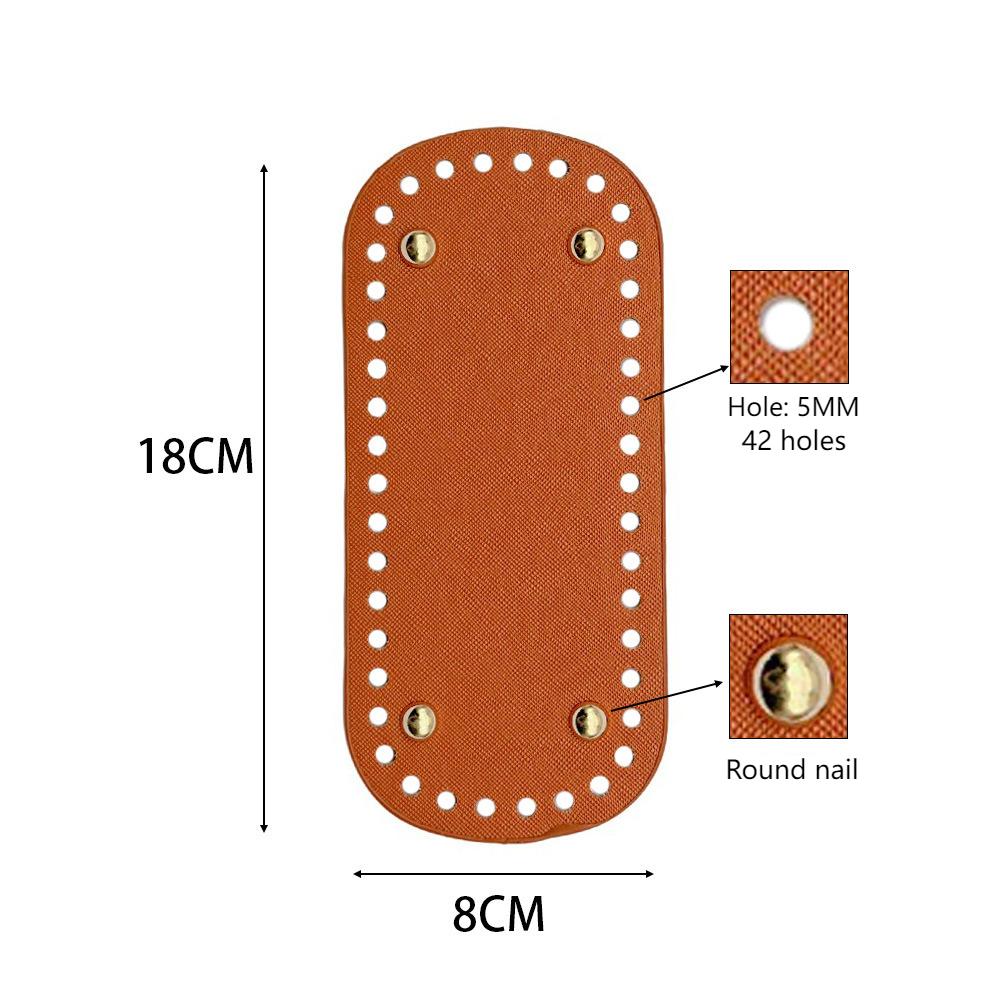 Bag accessories crochet cloth thread weaving handbag handmade yarn oval leather bottom plateC- 598