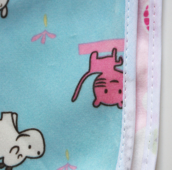 3ps / cartoon snap Waterproof Bib Super Soft Baby Bib newborn crystal velvet saliva towel E-1159