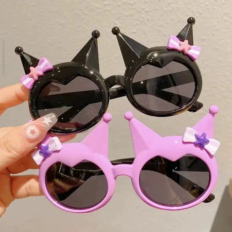 Children's Sunglasses Cartoon Kuromi Cute Baby Fashion Sun Glasses Girl Princess Outdoor Travel Sunshade Boy Eyewear Kids