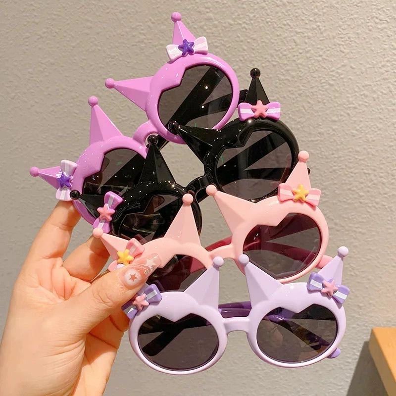 Children's Sunglasses Cartoon Kuromi Cute Baby Fashion Sun Glasses Girl Princess Outdoor Travel Sunshade Boy Eyewear Kids