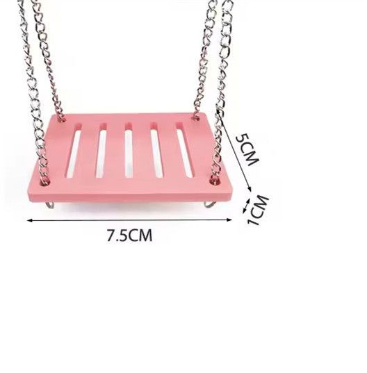 Cute Parrot Hamster Swinging Toy Swing Pet Entertainment Sports Toy