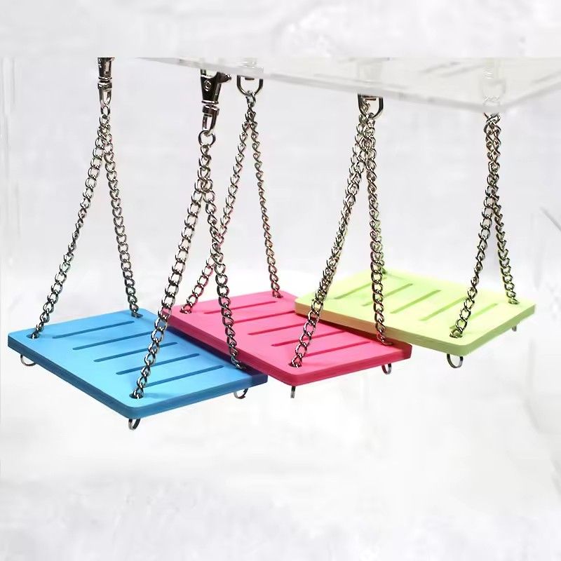 Cute Parrot Hamster Swinging Toy Swing Pet Entertainment Sports Toy