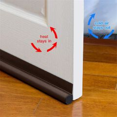 Wear-resistant Door Seam Strip Leather Seal Windproof Anti-insect Bedroom Unilateral Door Seam Diy Single Side Door Seam Strip