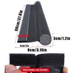 Wear-resistant Door Seam Strip Leather Seal Windproof Anti-insect Bedroom Unilateral Door Seam Diy Single Side Door Seam Strip