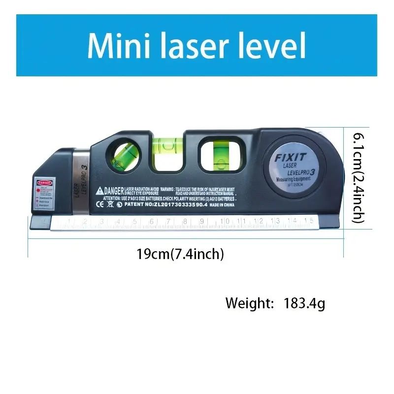 Multipurpose laser level Horizontal vertical laser beam measurement belt 1 magnetic laser level 1 nonmagnetic laser level