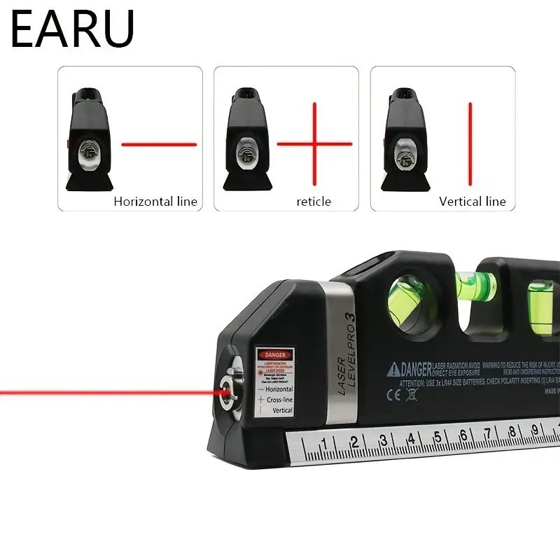 Multipurpose laser level Horizontal vertical laser beam measurement belt 1 magnetic laser level 1 nonmagnetic laser level