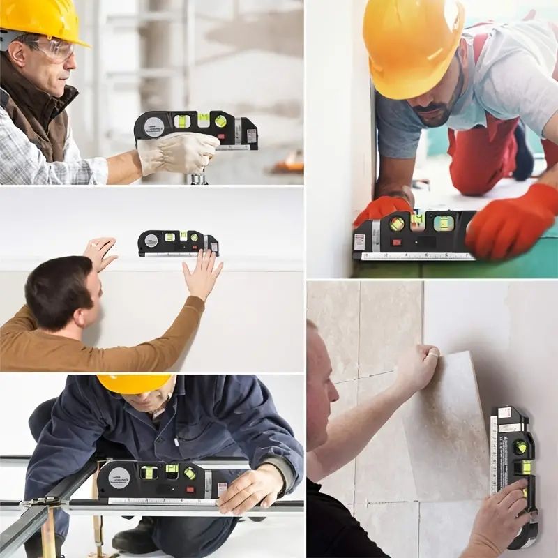 Multipurpose laser level Horizontal vertical laser beam measurement belt 1 magnetic laser level 1 nonmagnetic laser level