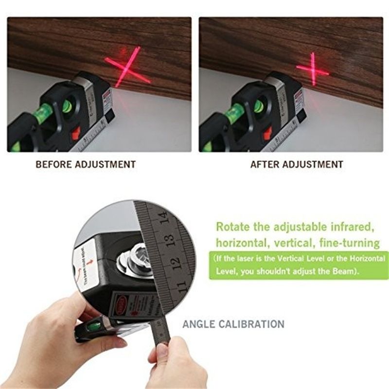 Multipurpose laser level Horizontal vertical laser beam measurement belt 1 magnetic laser level 1 nonmagnetic laser level