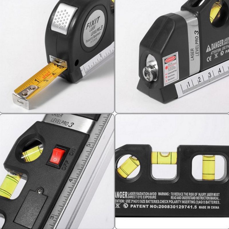 Multipurpose laser level Horizontal vertical laser beam measurement belt 1 magnetic laser level 1 nonmagnetic laser level