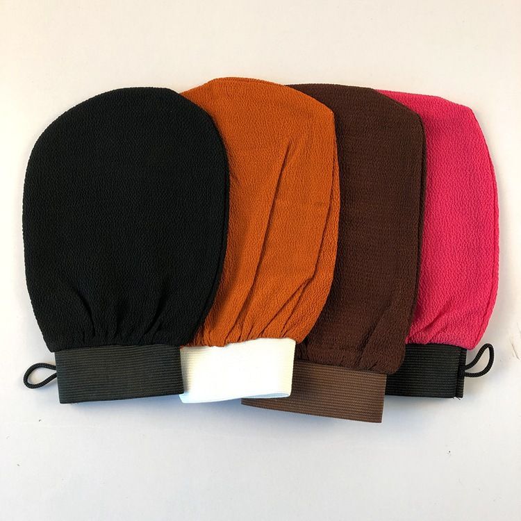 1pc Hot Moroccan Hammam Exfoliating Mitt Kessa Scrub Glove Preparation Durable Shower Scrub Gloves Body Facial Tan Massage Mitt E-1048