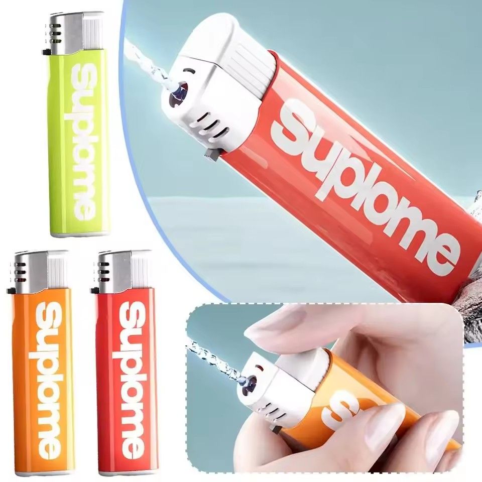 2025 New Magical Lighter Portable Joke Toy Realistic Fun Water Gun Lighter Stress Relieving Toy Water Park