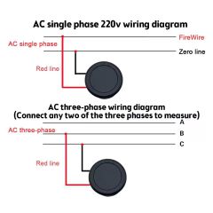 Dc 4-100v Led Digital Display Round Two-wire Voltmeter Dc Digital  Car Voltage Current Meter Volt Detector Tester Monitor Pane C-350