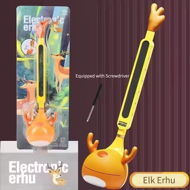 Electric Guitar Erhu Children's Musical Instrument Elk Note Creative Electronic Toy Christmas Gift