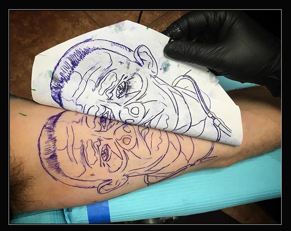 50pcs Tattoo Transfer Paper A4 Handheld Tattoo Heat Copier Template Paper Transfer Paper Copy Paper Copy Paper